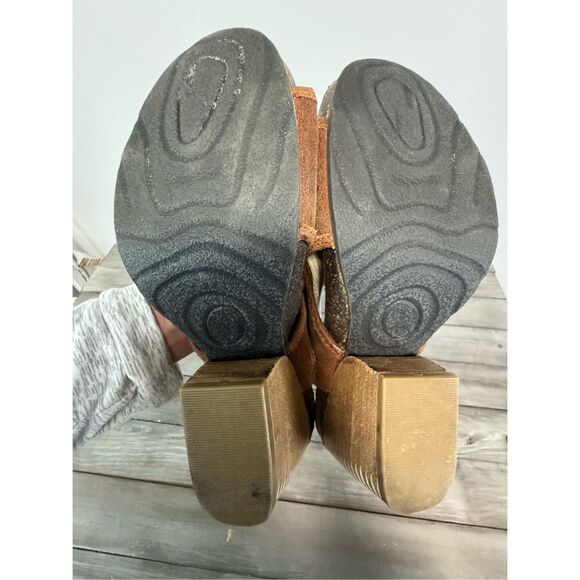 Otbt Shoes Otbt Free Spirit Leather Open Toe Bootie Sandals Fringe Size‎ 8 - Picture 7 of 11